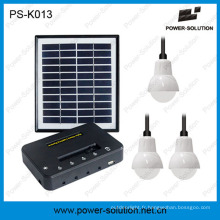 Qualifié 4W panneau solaire 3PCS 1W SMD LED ampoules Kit solaire éclairage à la maison avec le téléphone de charge (PS-K013)